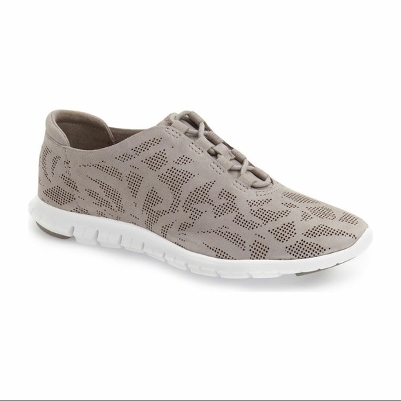 Cole Haan Zerogrand Perforated Trainer Womens Size 8 Gray Ironstone Nubuck 9.5 - Picture 3 of 9